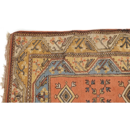 2192 - Rectangular Turkish rug having and allover repeat design, 215cm x 120cm