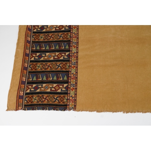 2189 - Three rectangular Turkish Kilim style rugs having a floral design, the largest 220cm x 155cm