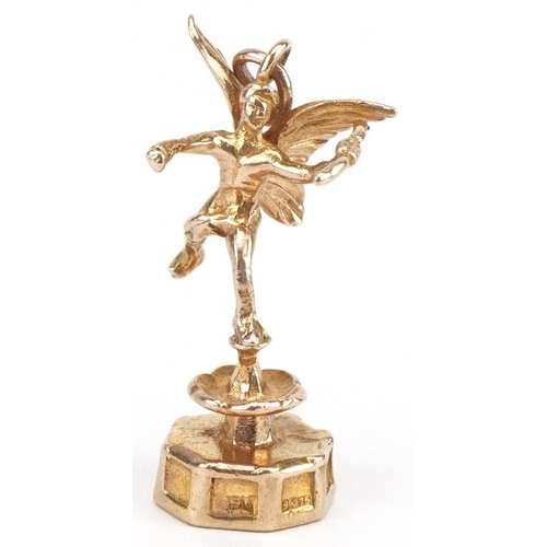 3339 - 9ct gold Cupid charm, 2.6cm high, 3.3g