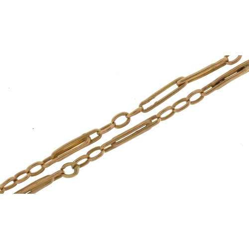 3562 - 9ct rose gold necklace, 42cm in length, 3.3g