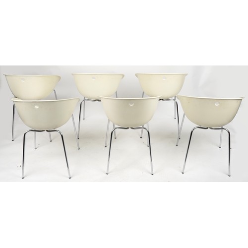 2105 - Archirivolto Design, set of six Italian Gliss 901 chairs by Pedrali, each 76cm high