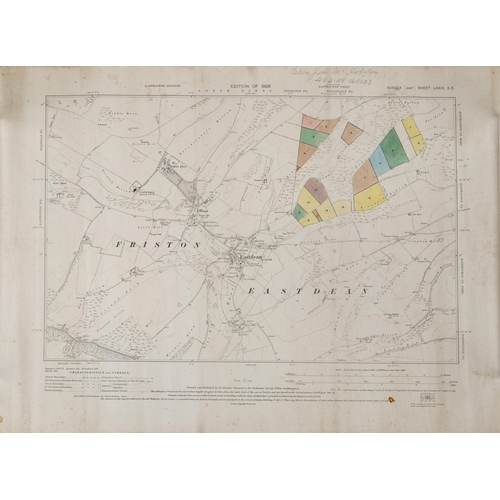 1662 - Collection of eleven maps and plans of Eastbourne and surrounding areas for 1930s and later, the lar... 