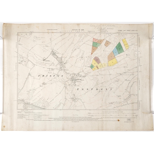 1662 - Collection of eleven maps and plans of Eastbourne and surrounding areas for 1930s and later, the lar... 