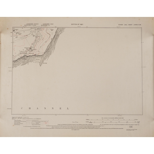 1662 - Collection of eleven maps and plans of Eastbourne and surrounding areas for 1930s and later, the lar... 