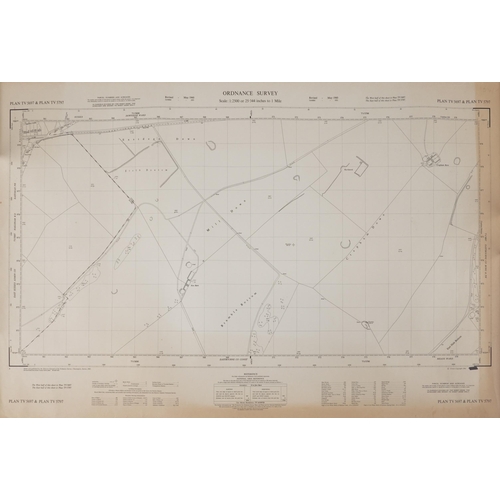 1662 - Collection of eleven maps and plans of Eastbourne and surrounding areas for 1930s and later, the lar... 