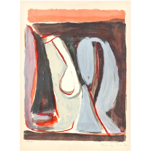 19 - Bram van Velde - Parcours Rouge and one other, pair of pencil signed lithographs in colour, limited ... 