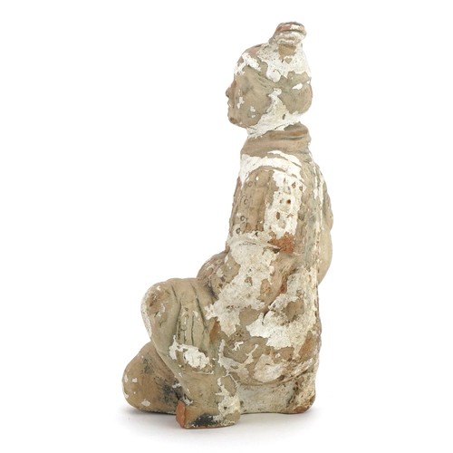 2399 - Chinese terracotta figure, 19.5cm high