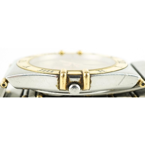 3067 - Omega, gentlemen's Omega Constellation wristwatch with date aperture, the case numbered 53334611, 32... 