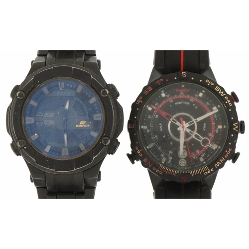 3745 - Two gentlemen's wristwatches comprising Casio Ediface EFX-700 and Timex T45581