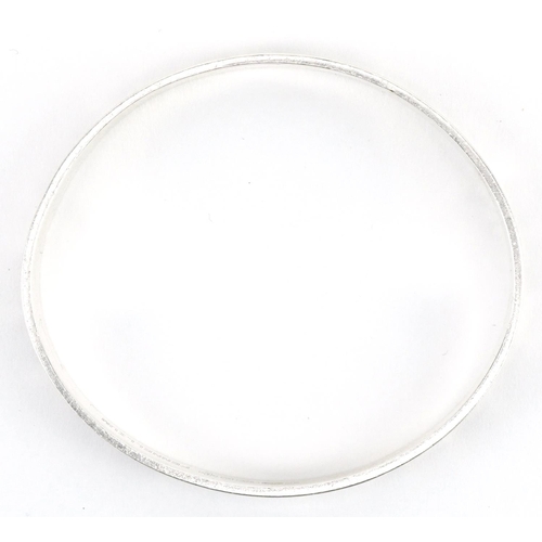 3510 - Theo Fennell, silver Fennellium bangle, 6.5cm in diameter, 15.8g