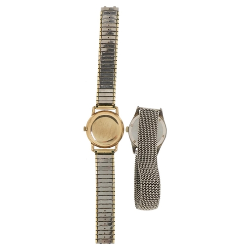 3162 - Rotary, two gentlemen's wristwatches comprising 9ct gold manual wind with date aperture and automati... 