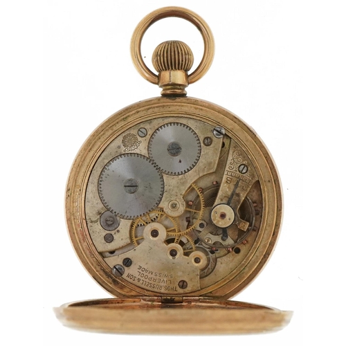 3609 - Four pocket watches and stop watches including Winegarten's Railway Regulator and Thomas Russell & S... 