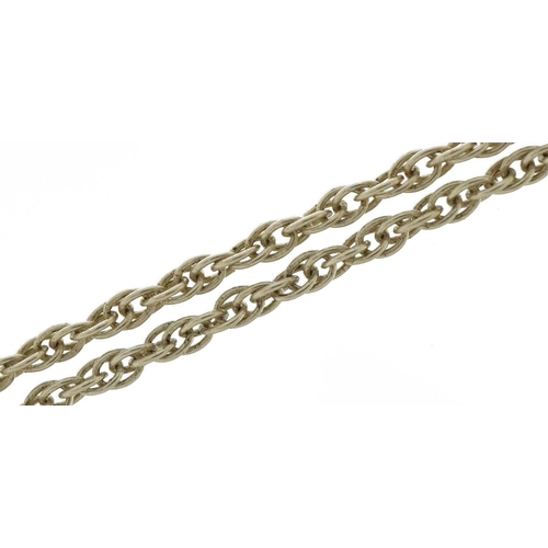 2625 - Silver chain link necklace, 44cm in length, 2.0g