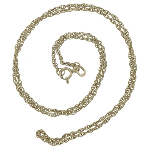 2625 - Silver chain link necklace, 44cm in length, 2.0g