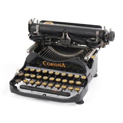 2713 - Vintage Corona portable typewriter with case