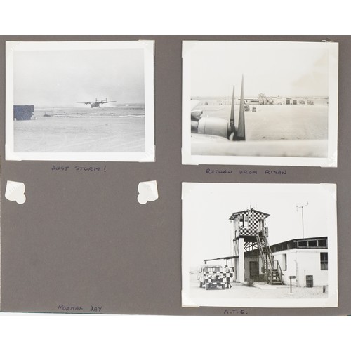 1647 - Military interest photographs arranged in an album relating to Royal Air Force Salalah, Dhofar, Musc... 