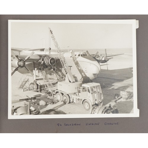 1647 - Military interest photographs arranged in an album relating to Royal Air Force Salalah, Dhofar, Musc... 