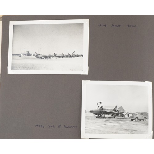 1647 - Military interest photographs arranged in an album relating to Royal Air Force Salalah, Dhofar, Musc... 