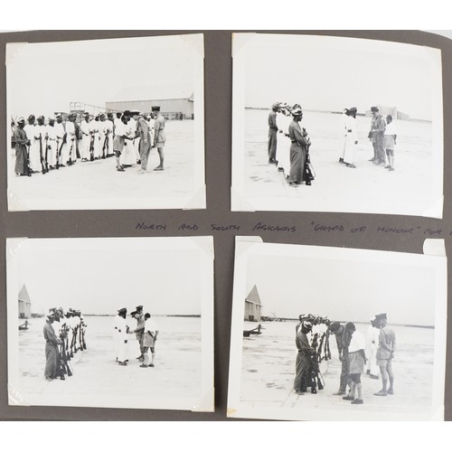 1647 - Military interest photographs arranged in an album relating to Royal Air Force Salalah, Dhofar, Musc... 