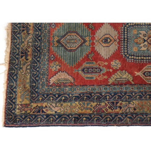 2187 - Rectangular Persian rug having an all over floral design, 158cm x 95cm