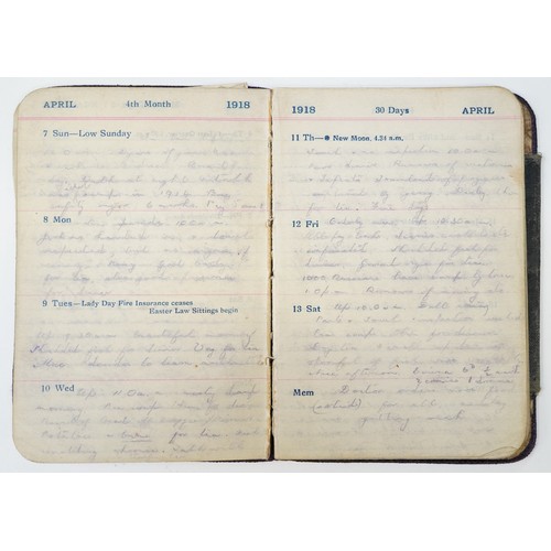 1336 - British military World War I pair with related militaria including diary, the pair awarded to 38682S... 