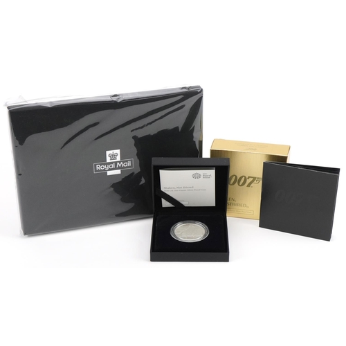1433 - ***WITHDRAWN***Two silver proof coins comprising 2022 150th Anniversary of the FA Cup and James Bond... 