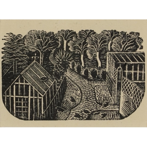 1340 - Eric Ravilious - Farming Scenes, two wood  engravings, each inscribed Kynoch Press notebook illustra... 