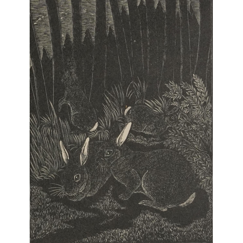 240 - Eric F Daglish - Edge of the Wood and The Chapbook a Miscellany, two wood engravings, each with deta... 