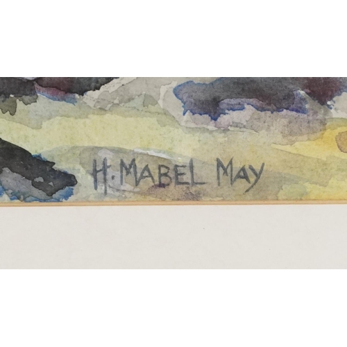 1034 - Manner of Henrietta Mabel May - Landscape, Canadian school watercolour on paper, mounted, framed and... 