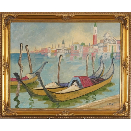 197 - Venice, Irish school oil on canvas, framed, 49cm x 39.5cm excluding the frame