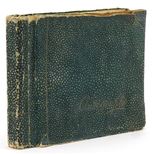 1443 - Early 20th century autograph album housing various annotations and signatures