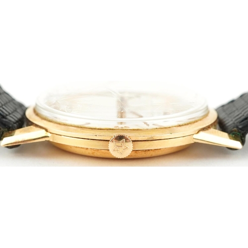 2161 - Zenith, gentlemen's 18ct gold automatic wristwatch, the case numbered 845031, 35mm in diameter, the ... 