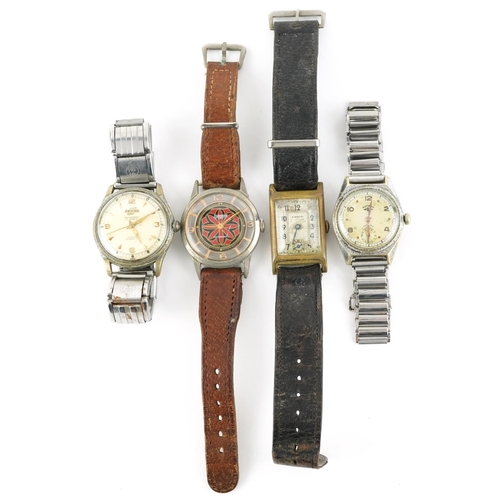 2825 - Four vintage gentlemen's wristwatches comprising automatic Enicar, manual Rotary, manual Sorana and ... 