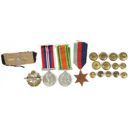 422 - British military World War II Royal Air Force medal group relating to Leading Aircraftman L D Jones ... 