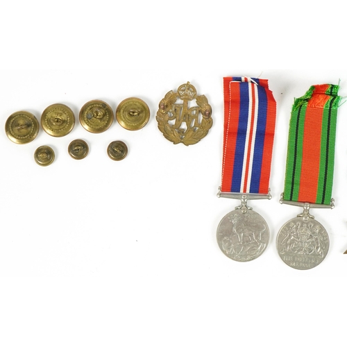 413 - British military World War II medal group relating to K J Cox including Royal Air Force Service and ... 