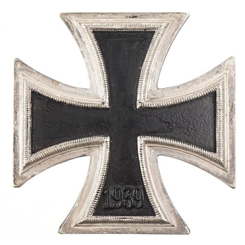 424 - German military interest de-Nazified 1st Class Iron Cross with fitted box