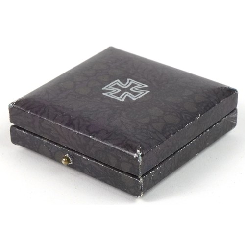 424 - German military interest de-Nazified 1st Class Iron Cross with fitted box