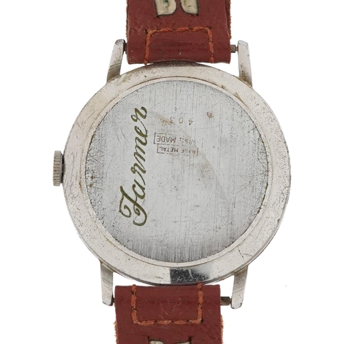 2674 - Borea, gentlemen's manual wristwatch with date aperture, the movement numbered 8800, 34mm in diamete... 