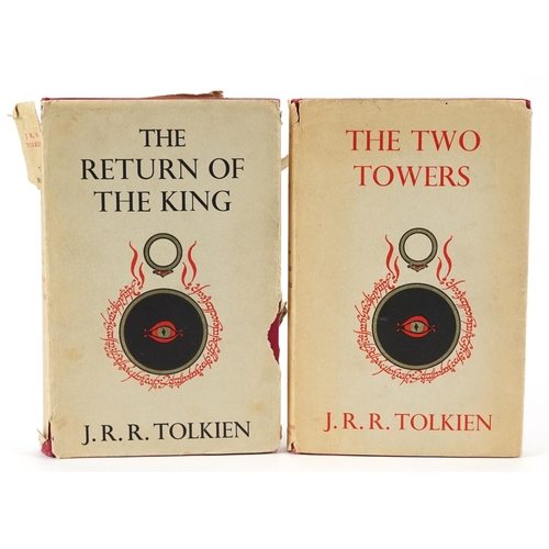 1476 - The Return of the King and The Two Towers by J R R Tolkien, two hardback books with dust covers