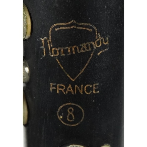 1217 - Normandy five piece flute housed in a fitted Kinsman case