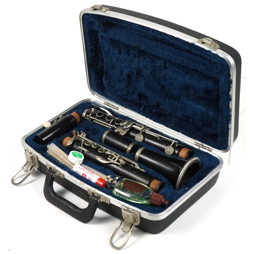 1217 - Normandy five piece flute housed in a fitted Kinsman case