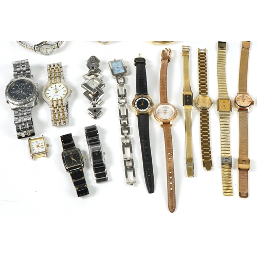 2837 - Large collection of vintage ladies and gentlemen's wristwatches including Citizen Eco Drive, Accuris... 