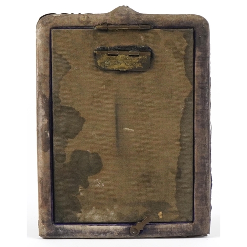 1162A - Victorian silver mounted photo frame, MBRU maker's mark, Birmingham 1899, 16.5cm x 12cm