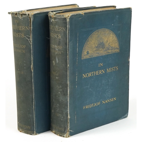 1473 - In Northern Mists, two hardback books by Fridtjof Nansen volumes 1 and 2, volume 1 published London ... 