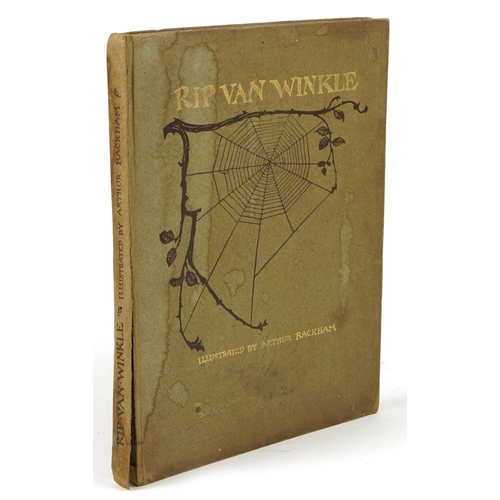 1470 - Rip Van Winkle, hardback book by Washington Irvine illustrated by Arthur Rackham, London William Hei... 