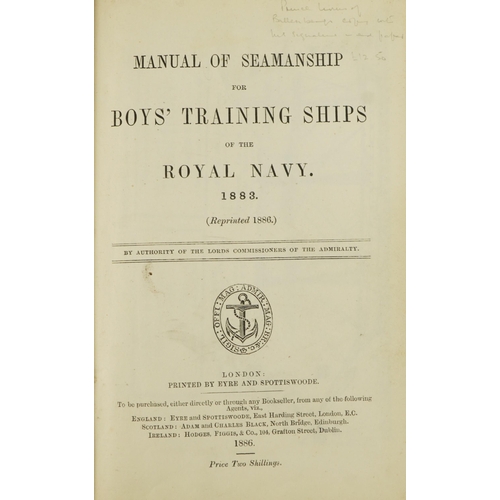 1471 - Two military and naval interest books comprising Manual of Seamanship for Boy's Training Ships of Th... 