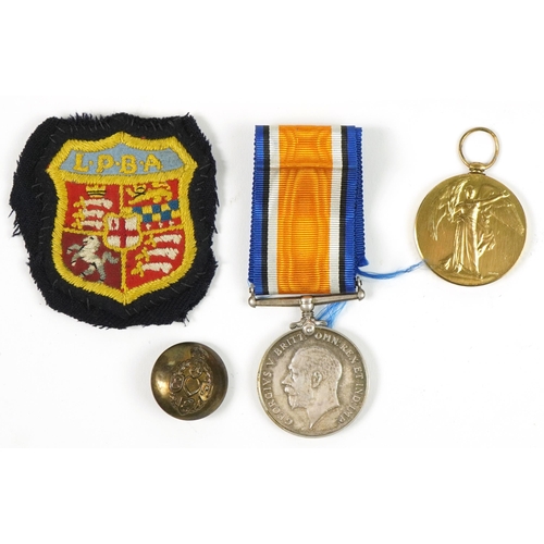 411 - British military World War I medal group relating to George Victor Sharpe including World War I pair... 