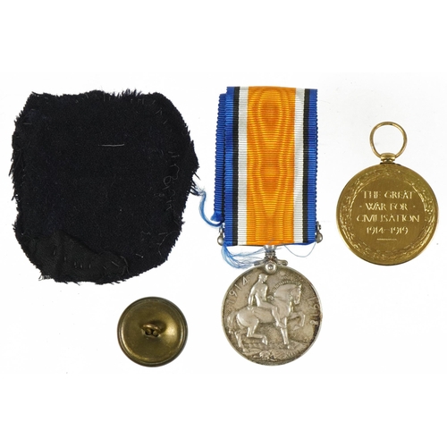 411 - British military World War I medal group relating to George Victor Sharpe including World War I pair... 