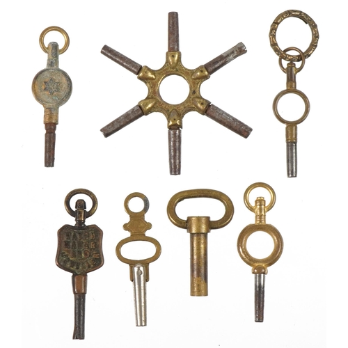 2838 - Antique watch keys, various sizes