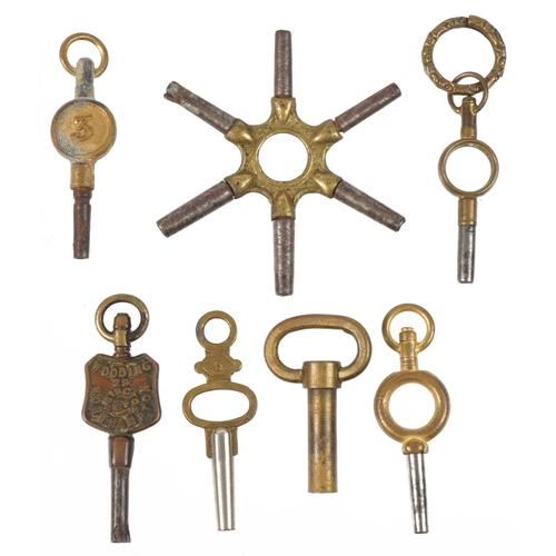 2838 - Antique watch keys, various sizes